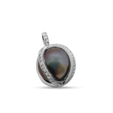 'Le Cage' Tahitian pearl & Diamond Pendant P.5559