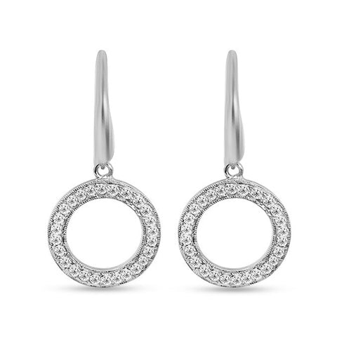 'Totem-Round' Diamond Drop Earrings I.1933