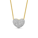 Pave Diamond Heart Pendant P.5636