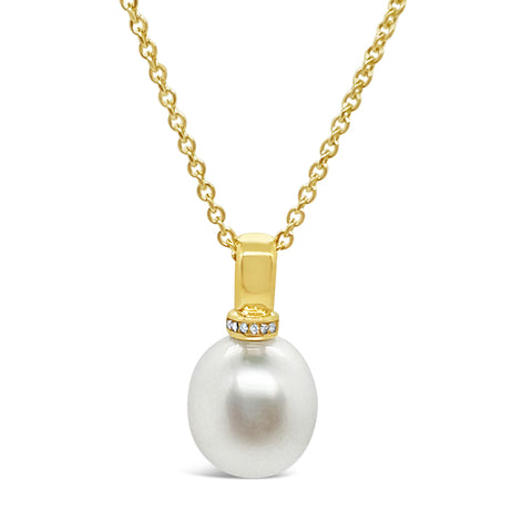 South Sea Pearl & Diamond Pendant E.1178