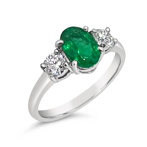 Colombian Emerald & Diamond Ring O.4235