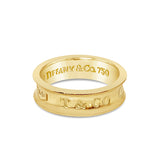 Vintage Tiffany & Co 18kt YG 1837 ring OV.138