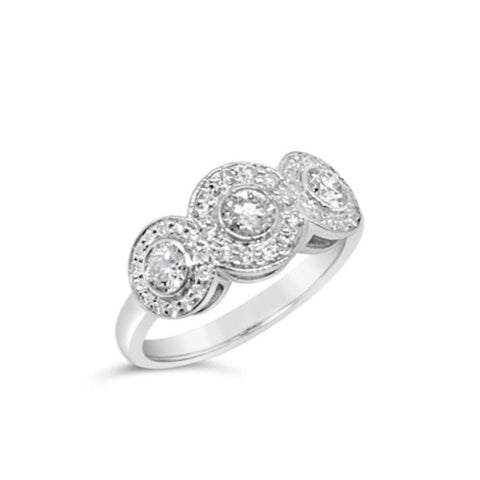 Vintage Tiffany & Co Circlet Diamond Ring. OV.137