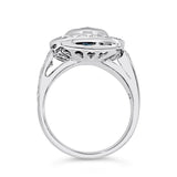 Aquamarine & Diamond Gatsby-Catherine Ring O.4241