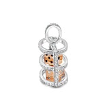 Casino Royale Diamond Set Dice Pendant E.905