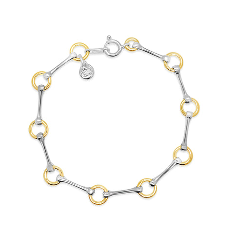 Dban Sterling Silver & 9kt PG Bracelet DB.574