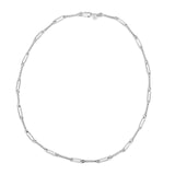 Dban Sterling Silver Oval/Twist Link Bracelet/Necklace DB.589