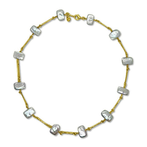 Dban 9kt YG Freshwater Pearl Necklace DB.369