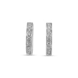 Diamond Set Huggie Style Earrings P.5638