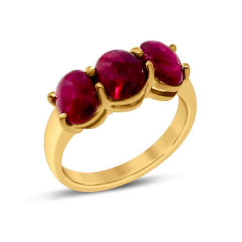 Cabochon Ruby 'Harmony' Ring 0.4285