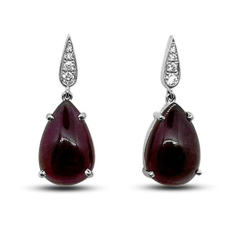 Tourmaline & Diamond Drop Earrings P.5671