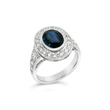 Australian Sapphire & Diamond Ring O.4246