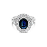 Australian Sapphire & Diamond Ring O.4246