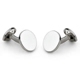 Deakin & Francis Sterling Silver Round Cufflinks