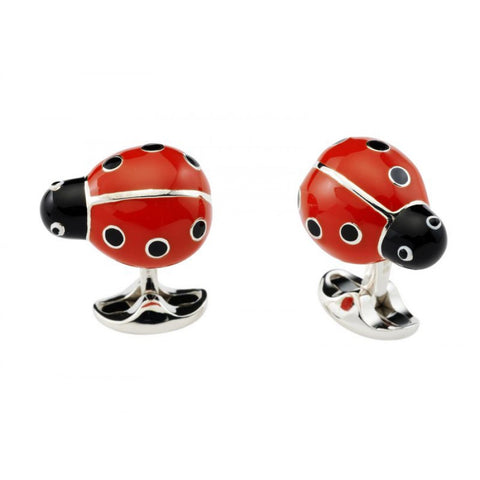 Deakin & Francis Sterling Silver Lady Bird Cufflinks