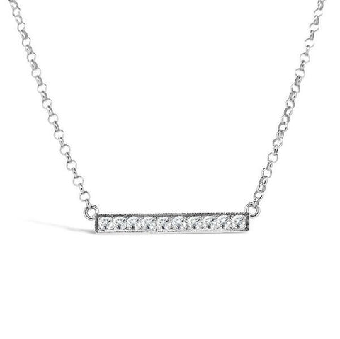'Eternal' Diamond Bar Pendant WPP35