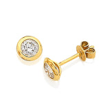 Classic Bezel-Set Diamond Studs