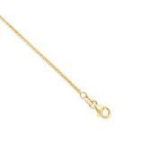 Italian Trace Link Chain-   18 Karat Gold