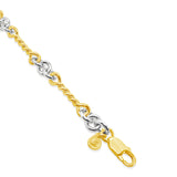 Dban Sterling Silver & 9kt YG Bracelet DB.562