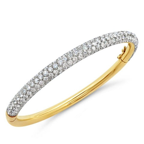 Vintage Pave` Diamond Bangle P.5465