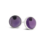 Luna Sterling Silver & Amethyst Earrings I.1715