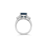 teal green tourmaline ring