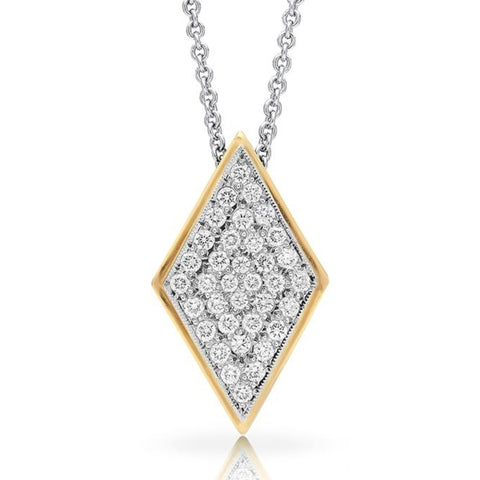 Pave Diamond 'Rosetta-Diamond' Pendant E.1125