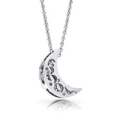 Pave Diamond Crescent Pendant E.1126