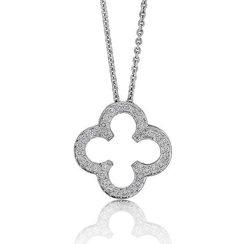'Eternal-Quatre' Quatrafoil Diamond Pendant E.1182