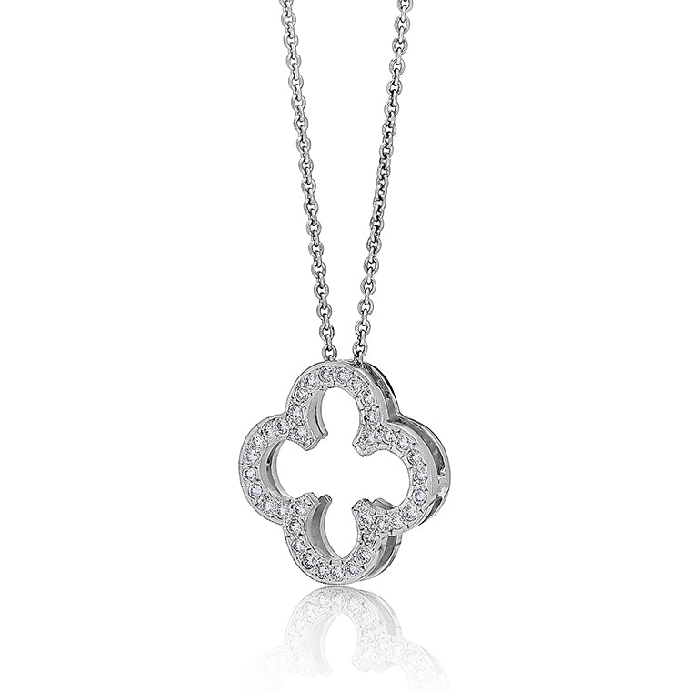 4 stone diamond deals pendant