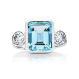 5.81ct Aquamarine & Diamond Ring O.4187