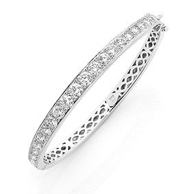 Diamond 'Eternal-Masquerade' Hinged Bangle P.5038