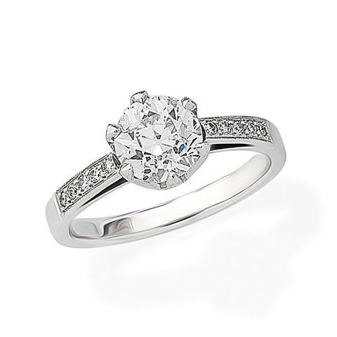 1.67ct Old European Round-Cut Diamond Ring