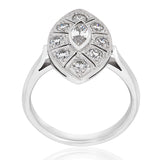 Marquise Shape Diamond Art Deco Style Ring O.3683