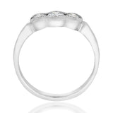 3 Diamond Bezel Set Ring O.4104