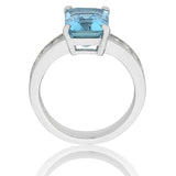Santa Maria Aquamarine and Diamond Ring O.4132