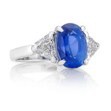 Ceylon Sapphire & Diamond Ring O.4175