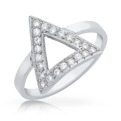 Totem-Triangle Diamond Ring O.4189