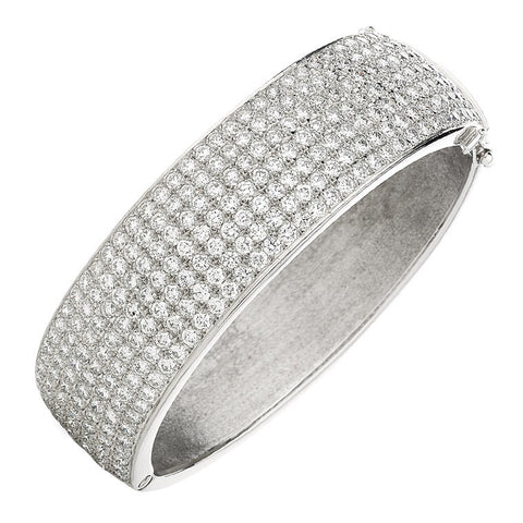 'Pave - Royal' wide diamond set bangle C.1421