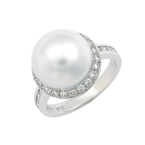 South Sea pearl and diamond ring, bespoke jewellery Melbourne