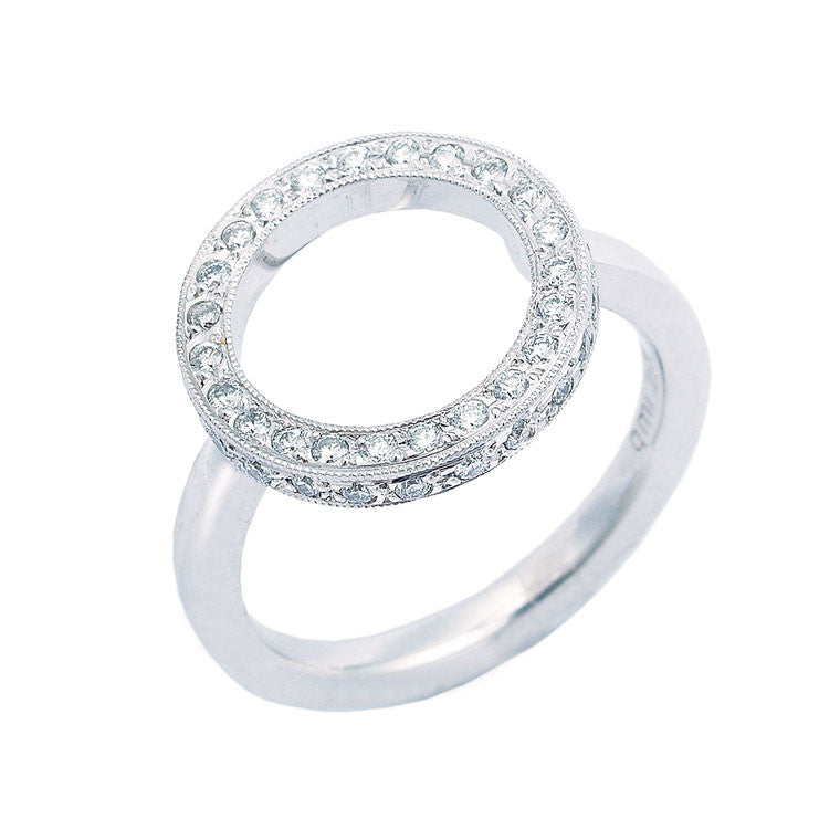 Open Halo' Circular Diamond Ring WPR53 – Imp Jewellery