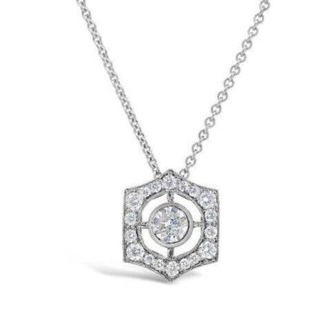'Gatsby' Art Deco Style Diamond Pendant   WPP44