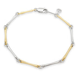 Dban Sterling Silver & 9kt YG Bracelet C.1694