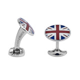 Deakin & Francis Sterling Silver Union Jack Cufflinks