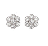 'Daisy'  Diamond Cluster Stud Earrings I.1703