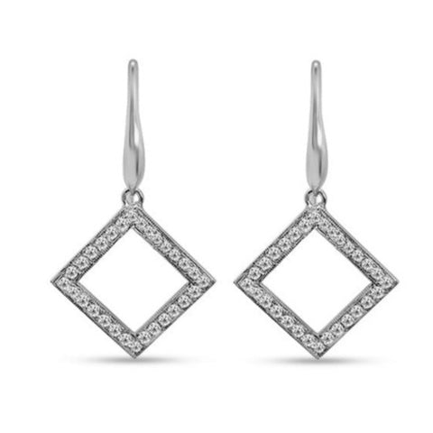 'Totem-Square' Diamond Drop Earrings I.1934