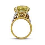 Yellow Sapphire & Diamond Ring O.4259