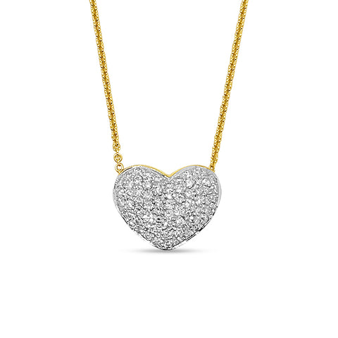 Pave Diamond Heart Pendant P.5636