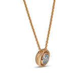 Bezel Set Diamond Pendant P.5714