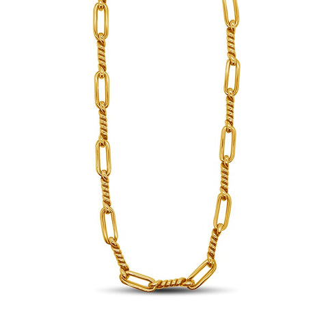 Vintage 18kt YG Rope Necklace N.1173